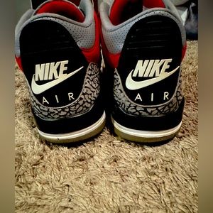 Jordan 3 Red Cement Men’s Size 11.5 - No original box!!